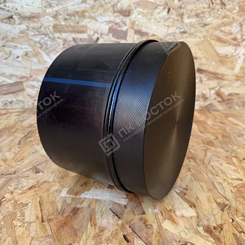 Заглушка ПНД ПЭ100 200 мм SDR21 сварная удлиненная