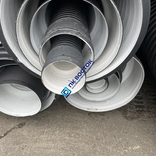 Труба пнд гофрированная 315/271 SN8 двустенная с раструбом